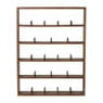 Wandkast voor 23 mokken - bruin - 63.5x48x9 cm