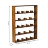 Wandkast voor 23 mokken - bruin - 63.5x48x9 cm