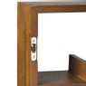 Wandkast voor 23 mokken - bruin - 63.5x48x9 cm
