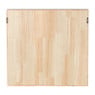 Wandkastje voor mokken met lade - bruin - 53x50x10 cm