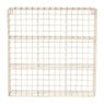 Wandrek wire 9 vakken - beige - 40x40x10 cm