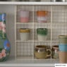 Wandrek wire 9 vakken - beige - 40x40x10 cm