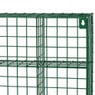 Wandrek wire 9 vakken - groen - 40x40x10 cm