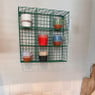 Wandrek wire 9 vakken - groen - 40x40x10 cm
