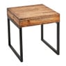 Bijzettafel hout/metaal - 40x40x40 cm