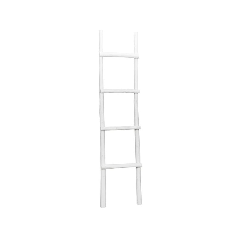 Decoratieve ladder - wit