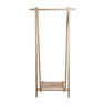 Kledingrek hout met plank - 41.5x76x149 cm