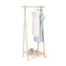 Kledingrek hout met plank - 41.5x76x149 cm