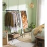 Kledingrek metaal met plank - 82x50x150 cm