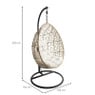 Hangstoel swing met standaard - naturel - ø104x200 cm