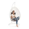 Hangstoel swing met standaard - wit - ø104x200 cm