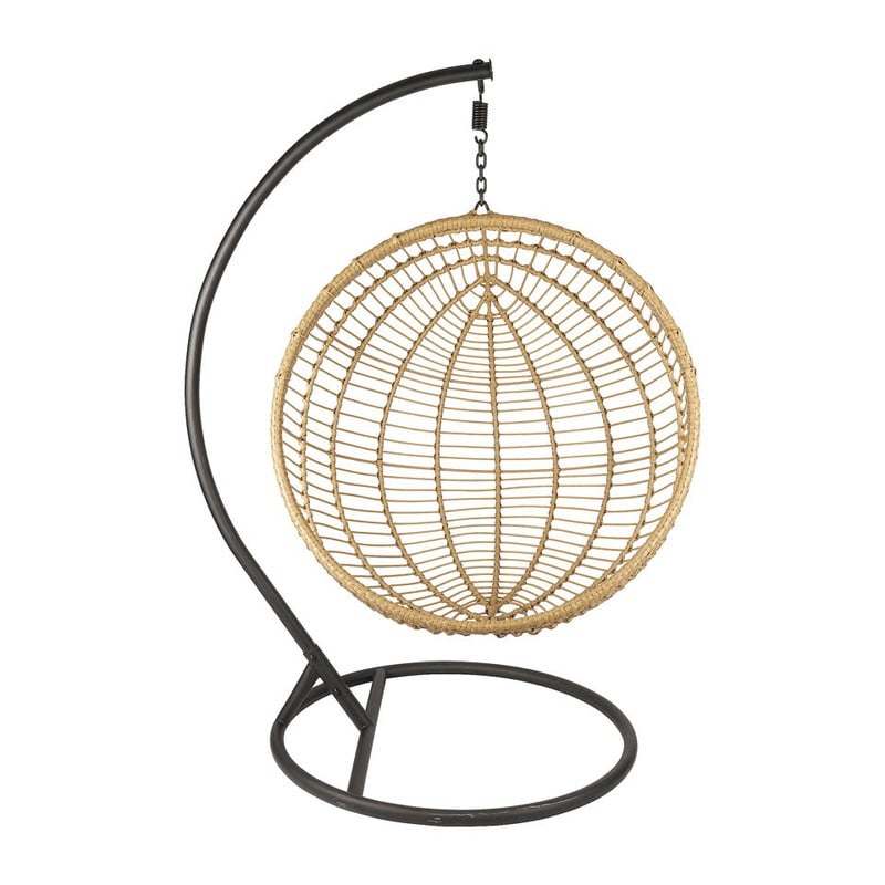 Hangstoel cocoon XL met standaard - naturel - ø105x186 cm
