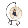 Hangstoel cocoon XL met standaard - naturel - ø105x186 cm