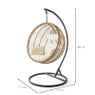 Hangstoel cocoon XL met standaard - naturel - ø105x186 cm