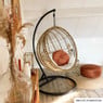 Hangstoel cocoon XL met standaard - naturel - ø105x186 cm