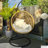 Hangstoel cocoon XL met standaard - naturel - ø105x186 cm