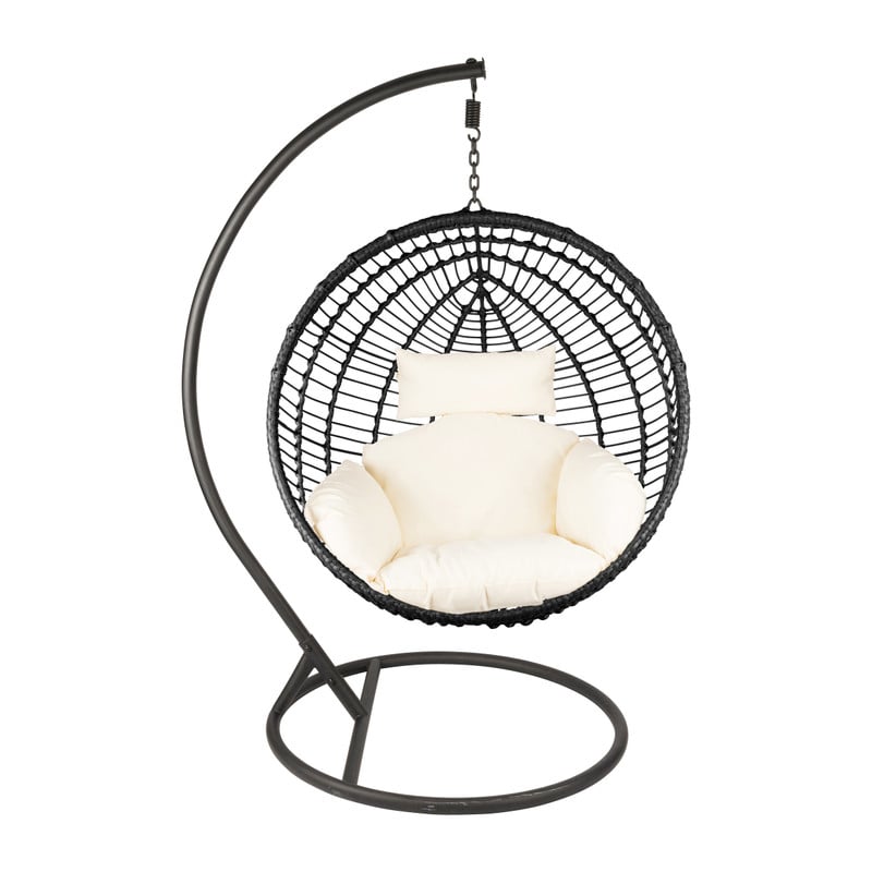 Hangstoel cocoon XL - zwart 