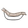 Schommel ligbed - bruin/zwart - 62x70.5x155 cm