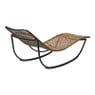 Schommel ligbed - bruin/zwart - 62x70.5x155 cm