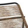 Schommel ligbed - bruin/zwart - 62x70.5x155 cm