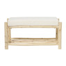 Hocker met kussen Shanghai - 35x72x32 cm