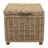 Rieten kist Kobo - 60x60x57 cm - grijs