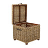 Rieten kist Kobo - 60x60x57 cm - grijs