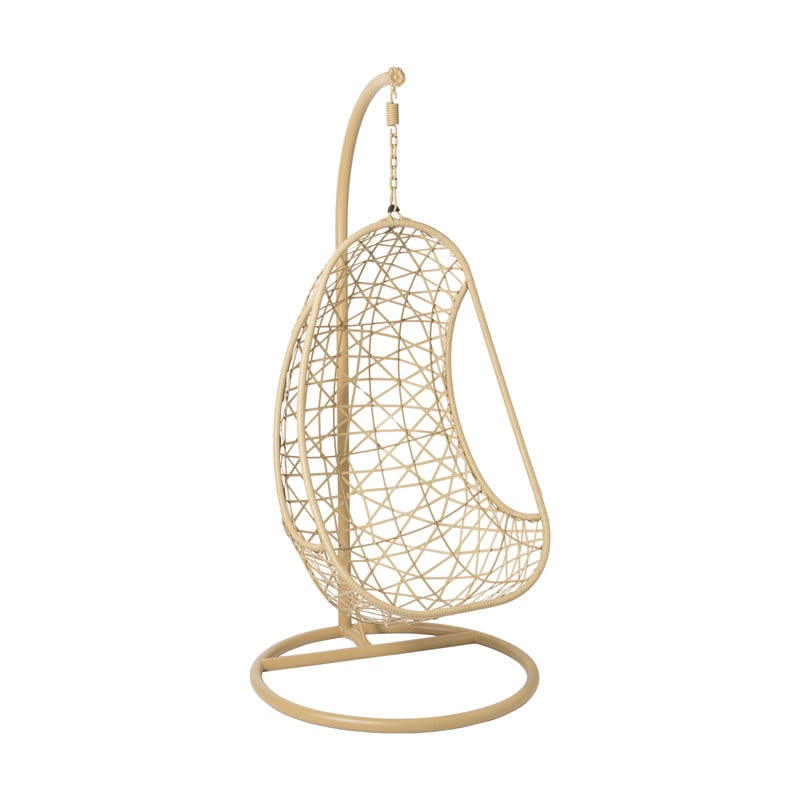 Hangstoel Ibiza met standaard - bruin/beige - ø95x196 cm