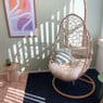 Hangstoel Ibiza met standaard - bruin/beige - ø95x196 cm