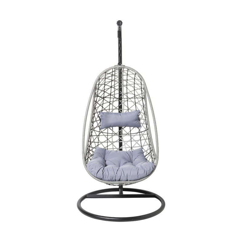 Hangstoel Ibiza met standaard - grijs - ø95x196 cm