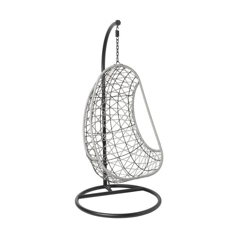 Hangstoel Ibiza met standaard - grijs - ø95x196 cm