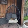 Egg chair zwart - 155x90x64 cm 