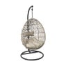 Hangstoel Hawaii met beige kussens - bruin - 196 cm