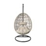 Hangstoel Hawaii met beige kussens - bruin - 196 cm