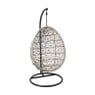Hangstoel Hawaii met beige kussens - bruin - 196 cm