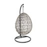 Hangstoel Hawaii met grjize kussens - bruin - 196 cm