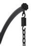 Hangstoel Havana met zwarte kussens - zwart - 186 cm
