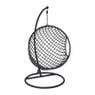 Hangstoel Havana met zwarte kussens - zwart - 186 cm