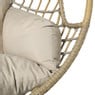 Hangstoel Havana met beige kussens - bruin - 186 cm