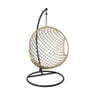 Hangstoel Havana met beige kussens - bruin - 186 cm