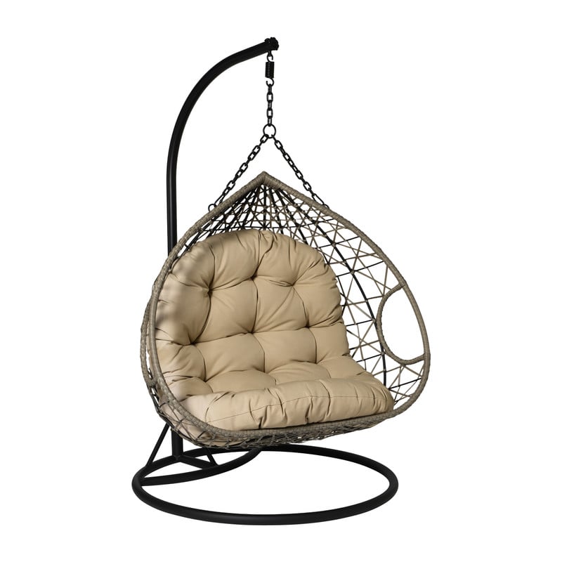 Hangstoel loveseat - beige - ø120x200 cm