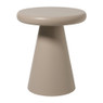 Bijzettafel Felix - beige - ø39x45 cm