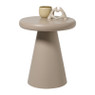 Bijzettafel Felix - beige - ø39x45 cm