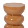 Bijzettafel bubble glos - caramel - ø30x40 cm