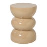 Bijzettafel bubble glos - beige - ø30x40 cm
