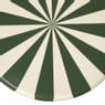 Bijzettafel bubbles stripes - beige/groen - ø35x45 cm