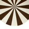Bijzettafel waves stripes - beige/bruin - ø35x55 cm