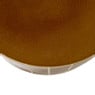 Bijzettafel keramiek streep - caramel - ø42x34 cm