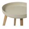 Bijzettafel Nordic - wit/naturel - ø40x43 cm