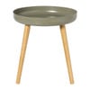 Bijzettafel Nordic - groen/naturel - ø40x43 cm